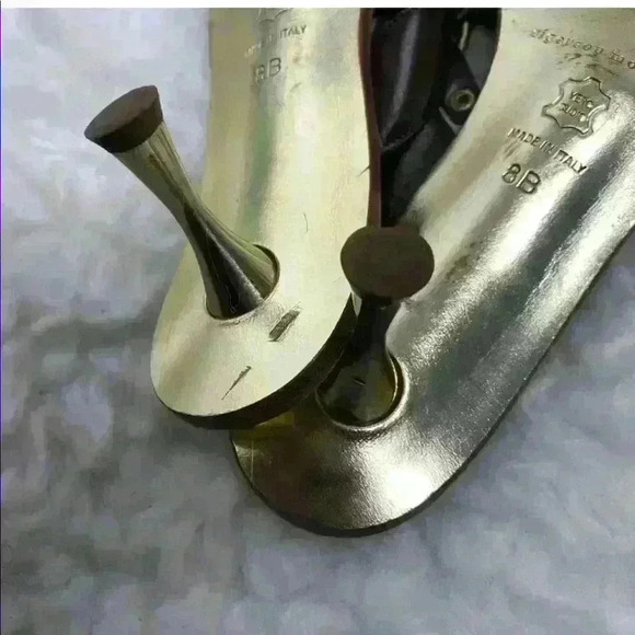 Sigerson morrison brown leather kitten heel sandal - Picture 7 of 7